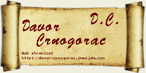 Davor Crnogorac vizit kartica